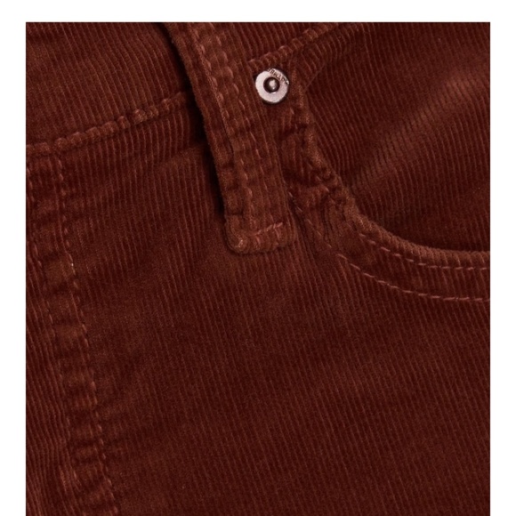 NWT MOTHER Tomcat cropped corduroy 28/6 pants - Picture 3 of 6